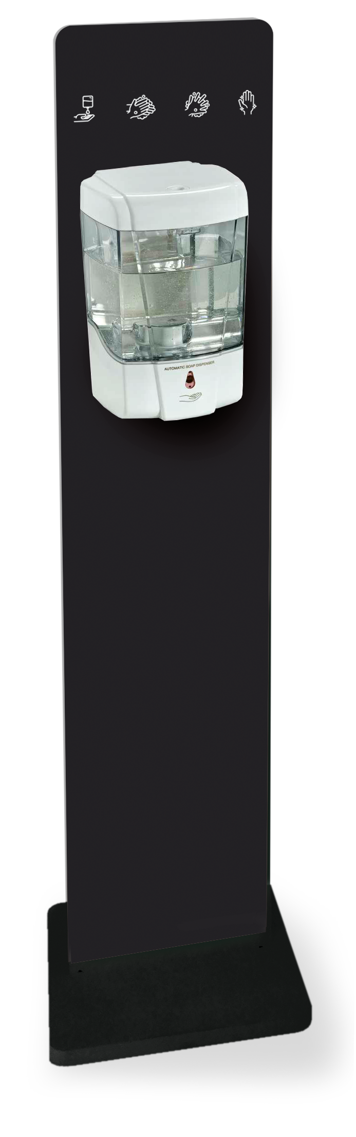 Gel Desinfektionsspender schwarz