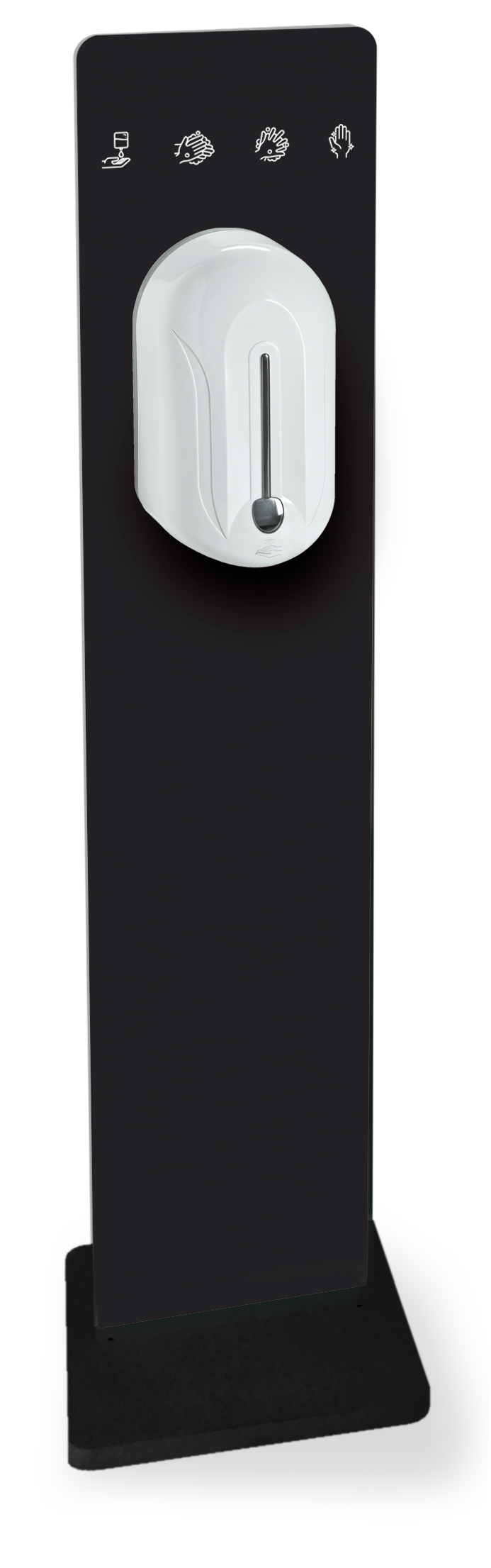 Desinfektionsmittelspender schwarz für Flüssig-Handdesinfektionsmittel